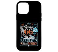 Custodia per iPhone 12 mini 66th Birthday Women Cheers to 66 Years Fabulous Since 1960