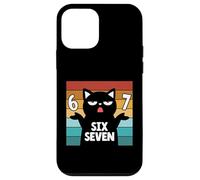 Custodia per iPhone 12 mini 67 Maglietta meme Cat 6 7 Gesto della mano Adolescenti Slang Six Seven