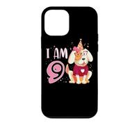 Custodia per iPhone 12 mini 9 ° compleanno ragazza cane cuccioli bambini io sono 9