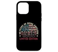 Custodia per iPhone 12 mini 90° compleanno regalo uomo Vintage nato 1936 girando 90 anni