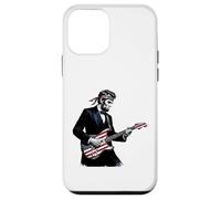 Custodia per iPhone 12 mini Abraham Lincoln Playing Guitar Patriotic Funny July 4th