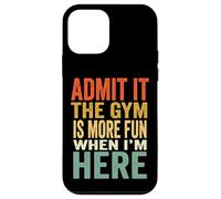 Custodia per iPhone 12 mini Admit It The Gym Is More Fun When I'm Here Sollevamento Pesi