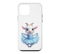 Custodia per iPhone 12 mini Adorabile capra danzante in tutù blu balletto