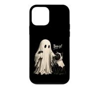 Custodia per iPhone 12 mini Adorabile Vintage Ghost Boo-p! per un gatto nero Halloween Ragazze