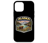 Custodia per iPhone 12 mini Alaska Souvenir Vacanza Memorabilia Badge Visitatore di Stato