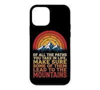Custodia per iPhone 12 mini Alcuni sentieri conducono alle montagne Escursionismo Retro Camping