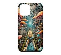 Custodia per iPhone 12 mini Alice nel Paese delle Meraviglie Trippy Funghi Foresta Sentiero