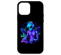 Custodia per iPhone 12 mini Alien Cyborg DJ Robot Record Techno Musica Cool Aliens