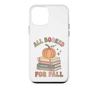 Custodia per iPhone 12 mini All Booked For Fall Autumn Reading Pumpkin Book Lover