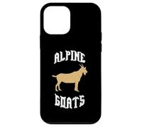 Custodia per iPhone 12 mini Alpine Goats Mountain Charm Rustico Fattoria Animale