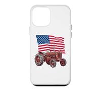 Custodia per iPhone 12 mini American USA Flag Tractor Farmer