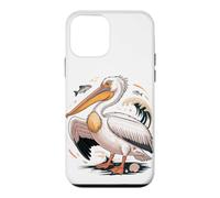Custodia per iPhone 12 mini American White Pelican Sea Bird Birder