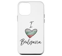 Custodia per iPhone 12 mini Amo la bandiera della Bulgaria nel cuore