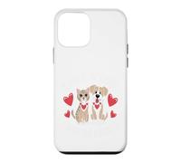 Custodia per iPhone 12 mini Amor Doble Mimos Gato Perro Pareja Animal Linda
