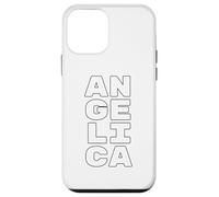 Custodia per iPhone 12 mini ANGELICA Personalized Retro Girls Custom ANGELICA Name