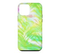 Custodia per iPhone 12 mini Animale a righe tigre verde pastello