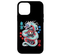 Custodia per iPhone 12 mini Anime Kawaii Ninja Protetto Da Drago Giapponese