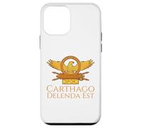 Custodia per iPhone 12 mini Antica Roma Latina Citazione SPQR Eagle - Carthago Delenda Est