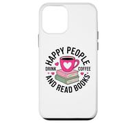 Custodia per iPhone 12 mini Appassionato di caffè Amante dei libri che legge Bibliophile Nerd