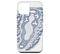 Custodia per iPhone 12 mini Architetto campo da golf stampa blu - regalo divertente golfisti uomo caverna
