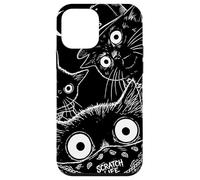 Custodia per iPhone 12 mini Arte urbana retrò Meow Gang Thug Cats Scratch Life