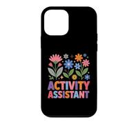 Custodia per iPhone 12 mini Assistente di attività Groovy Retro Floral Healthcare Worker