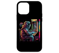 Custodia per iPhone 12 mini Astronauta di gioco dell'universo dei pianeti arcade retrò