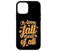 Custodia per iPhone 12 mini Autunno "I Love Fall most of All"