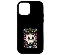 Custodia per iPhone 12 mini Axolotl Teschio Kawaii Arte Gotica Pastello