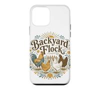 Custodia per iPhone 12 mini Backyard Polli Gallo e Gallina Happy Free Range