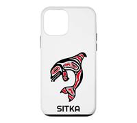 Custodia per iPhone 12 mini Balena orca nativa americana dell'Alaska