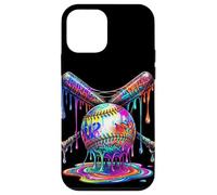 Custodia per iPhone 12 mini Baseball Drip Bats Graffiti Scioglimento Ragazzi Sport Dripping