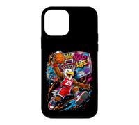 Custodia per iPhone 12 mini Basketball Is Life, Basketball Mascot Dunk Graffiti Graphic