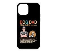 Custodia per iPhone 12 mini Basset Hound Dog Dad Definition Funny Fathers Day