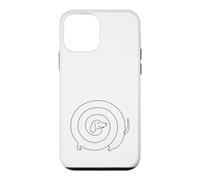 Custodia per iPhone 12 mini Bassotto Spirale One Line Wiener Dog