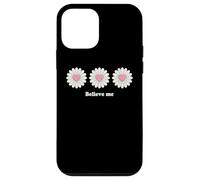 Custodia per iPhone 12 mini Believe me Daisy Plant Peace Love Smile Daisy Flower