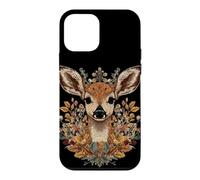 Custodia per iPhone 12 mini Belle piante con faccia di cervo per gli amanti del cervo e della foresta