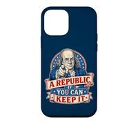 Custodia per iPhone 12 mini Benjamin Franklin Una repubblica se puoi tenerlo