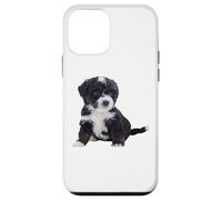 Custodia per iPhone 12 mini Bernedoodle Dog Mini Bernedoodle Super Cute Canine