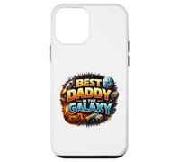 Custodia per iPhone 12 mini Best Daddy in the Galaxy Funny Space Rocket Festa del papà