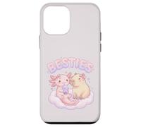 Custodia per iPhone 12 mini Besties Axolotl Capybara Bubble Tea Carino Kawaii Anime Animale