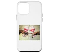 Custodia per iPhone 12 mini BICCHIERI VINO CAPPELLA SISTINA DIVERTENTE RINASCIMENTALE MICHELANGELO