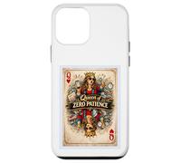 Custodia per iPhone 12 mini Biglietto con scritta "No Patience", per mamma, moglie, madre, regina, parodia, regalo grafico