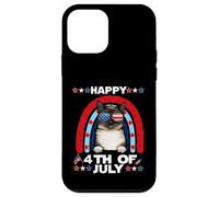 Custodia per iPhone 12 mini Birman Cat Happy 4th Of July Patriotic American Cats Lovers