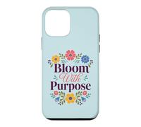 Custodia per iPhone 12 mini Bloom With Purpose Inspirational Floral Citazione
