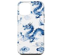 Custodia per iPhone 12 mini Blu Cinese Drago Cinese Acquarello Arte - Asiatico Fortunato