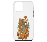 Custodia per iPhone 12 mini Boho Floral Harp Harpist