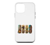 Custodia per iPhone 12 mini Boho Western Chitarra, stivale, cappello
