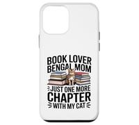 Custodia per iPhone 12 mini Book Lover Bengala Mom Just One More Chapter Cat