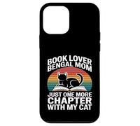 Custodia per iPhone 12 mini Book Lover Bengala Mom Just One More Chapter Cat